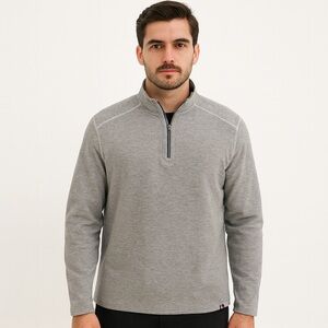 Tommy Bahama Heather Gray and Teal Knit